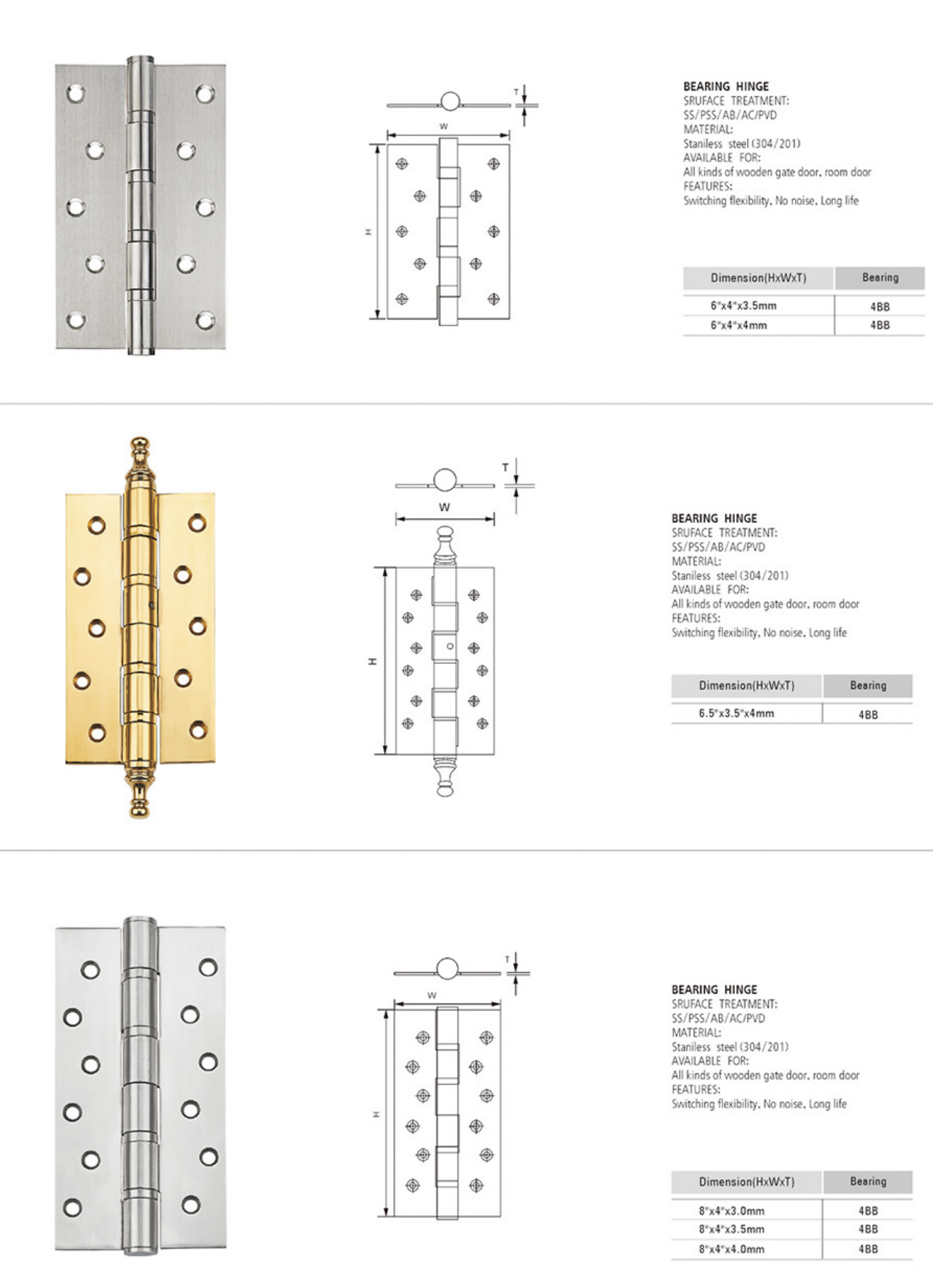 Steel hinge